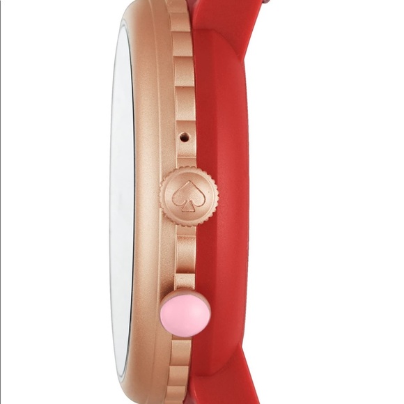 kate spade pink silicone scallop smart watch - Picture 4 of 8